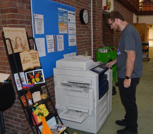 At the Library, you can print from your own device, print from public-use computers, copy, fax, scan or laminate.