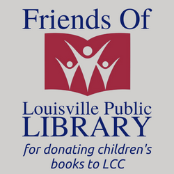 Friends fo the Louisville Public Library donated children's books for the Community Cupboard