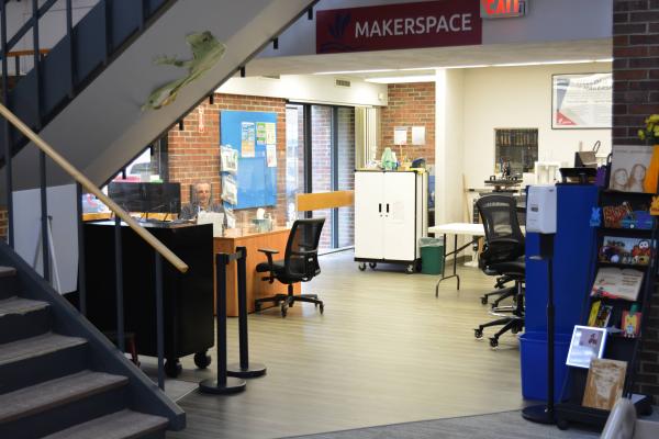Mike DiRocco in the Makerspace