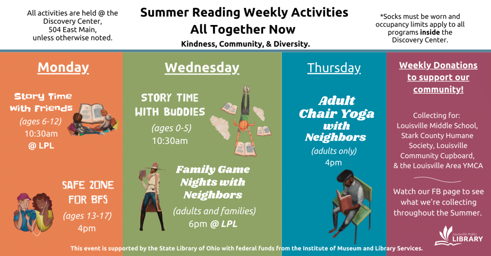 Weekly Summer Reading Activities