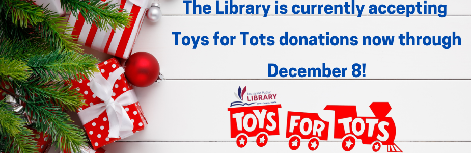 Donate to Toys for Tots through December 8.