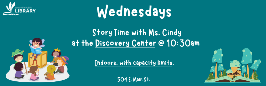 Wednesday Story Times at the Discovery Center