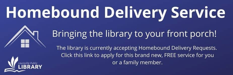 Sign up for homebound delivery service here!